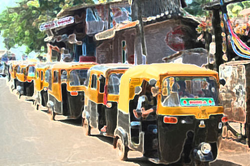 Rickshaws In Goa